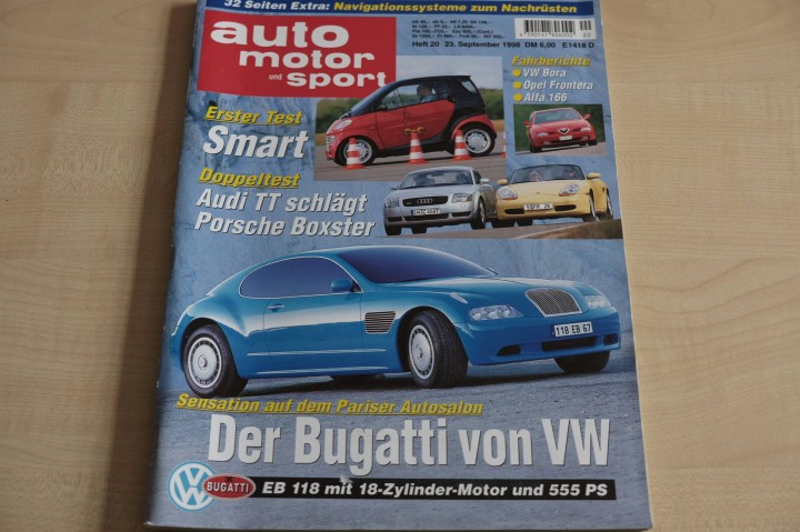 Deckblatt Auto Motor und Sport (20/1998)